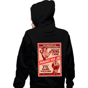 Daily_Deal_Shirts Zippered Hoodies, Unisex / Small / Black Hand To Hand Combat