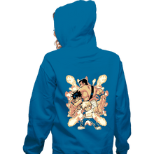 Load image into Gallery viewer, Shirts Zippered Hoodies, Unisex / Small / Royal Blue Final Fight Heroes
