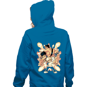 Shirts Zippered Hoodies, Unisex / Small / Royal Blue Final Fight Heroes