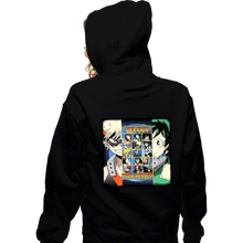Load image into Gallery viewer, Secret_Shirts Zippered Hoodies, Unisex / Small / Black Hero  Select
