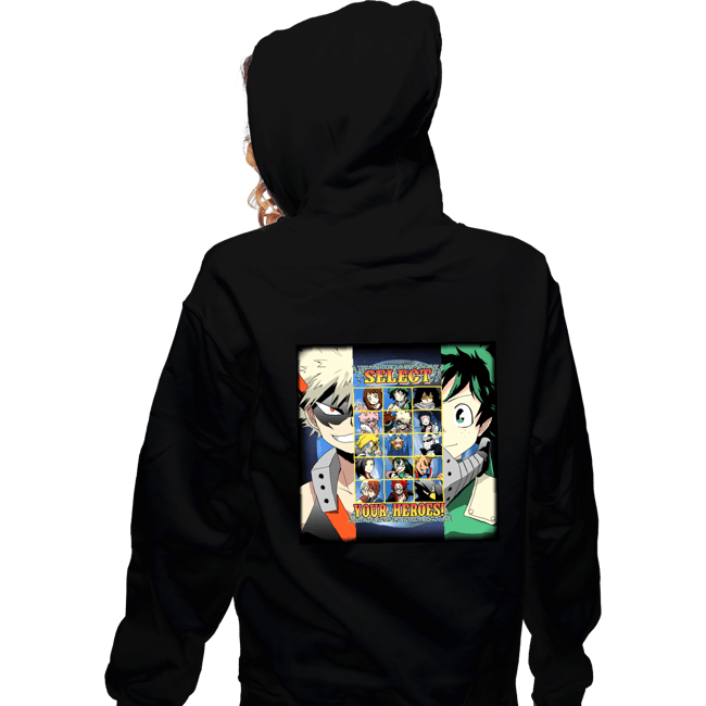 Secret_Shirts Zippered Hoodies, Unisex / Small / Black Hero  Select