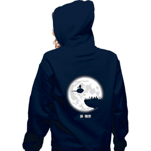 Shirts Zippered Hoodies, Unisex / Small / Navy Don't Look At The Full Moon