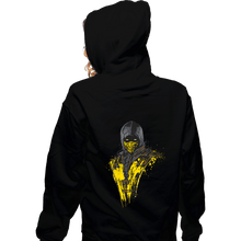 Load image into Gallery viewer, Shirts Zippered Hoodies, Unisex / Small / Black Mortal Fire
