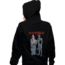 Load image into Gallery viewer, Daily_Deal_Shirts Zippered Hoodies, Unisex / Small / Black Diplomatic Solution
