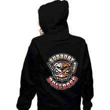 Load image into Gallery viewer, Daily_Deal_Shirts Zippered Hoodies, Unisex / Small / Black Bulldogs

