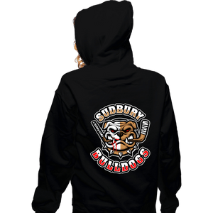 Daily_Deal_Shirts Zippered Hoodies, Unisex / Small / Black Bulldogs