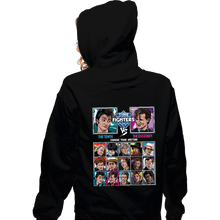 Load image into Gallery viewer, Daily_Deal_Shirts Zippered Hoodies, Unisex / Small / Black Time Fighters 10th vs 11th
