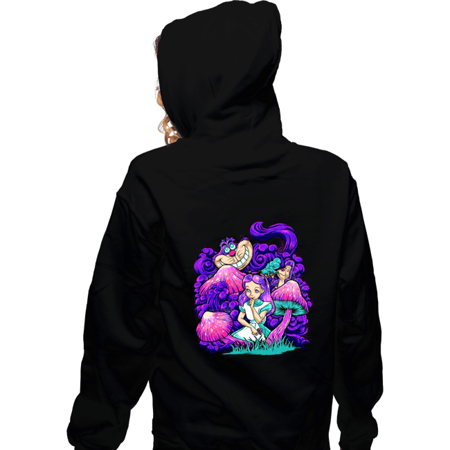 Daily_Deal_Shirts Zippered Hoodies, Unisex / Small / Black Oh Alice