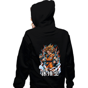 Daily_Deal_Shirts Zippered Hoodies, Unisex / Small / Black Rage Goku