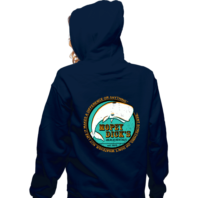 Shirts Zippered Hoodies, Unisex / Small / Navy Mopey Dick's