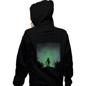 Shirts Pullover Hoodies, Unisex / Small / Black Link, Hylian Warrior