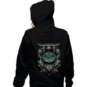 Shirts Zippered Hoodies, Unisex / Small / Black Green Ranger