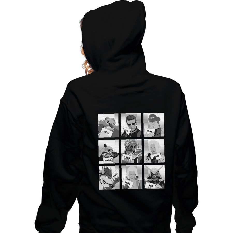 Shirts Zippered Hoodies, Unisex / Small / Black Game Villains