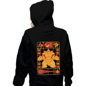 Daily_Deal_Shirts Zippered Hoodies, Unisex / Small / Black Bowser Model Sprue