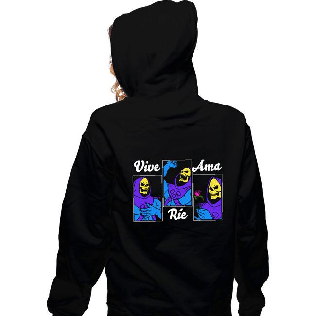 Shirts Zippered Hoodies, Unisex / Small / Black Live Laugh Love - Español