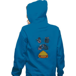 Secret_Shirts Zippered Hoodies, Unisex / Small / Royal Blue Hot Dog Fusion