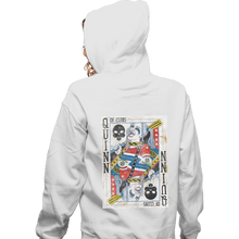 Load image into Gallery viewer, Shirts Zippered Hoodies, Unisex / Small / White Quinn of Clubs
