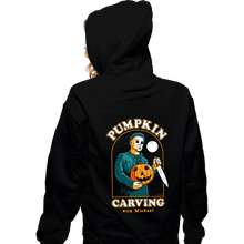 Load image into Gallery viewer, Secret_Shirts Zippered Hoodies, Unisex / Small / Black Halloween Carving
