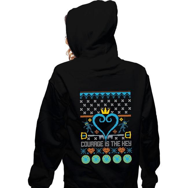 Shirts Zippered Hoodies, Unisex / Small / Black Courage Is The Key