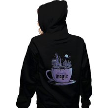Load image into Gallery viewer, Shirts Zippered Hoodies, Unisex / Small / Black A Cup Of Magic

