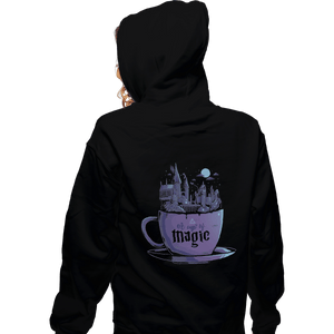 Shirts Zippered Hoodies, Unisex / Small / Black A Cup Of Magic