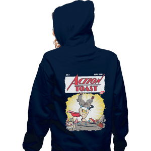 Shirts Zippered Hoodies, Unisex / Small / Navy Action Toast