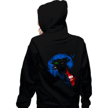 Load image into Gallery viewer, Shirts Zippered Hoodies, Unisex / Small / Black Night Fury
