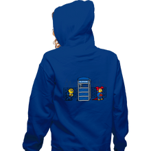 Load image into Gallery viewer, Secret_Shirts Zippered Hoodies, Unisex / Small / Royal Blue Super Ralph
