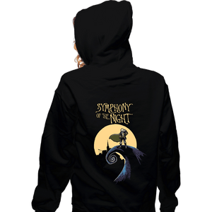 Daily_Deal_Shirts Zippered Hoodies, Unisex / Small / Black Symphony Of The Night