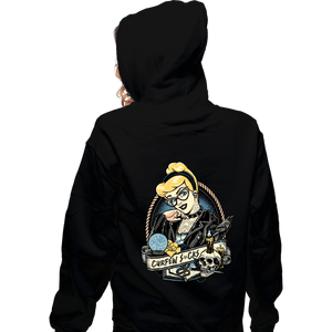 Daily_Deal_Shirts Zippered Hoodies, Unisex / Small / Black Rocker Cinderella