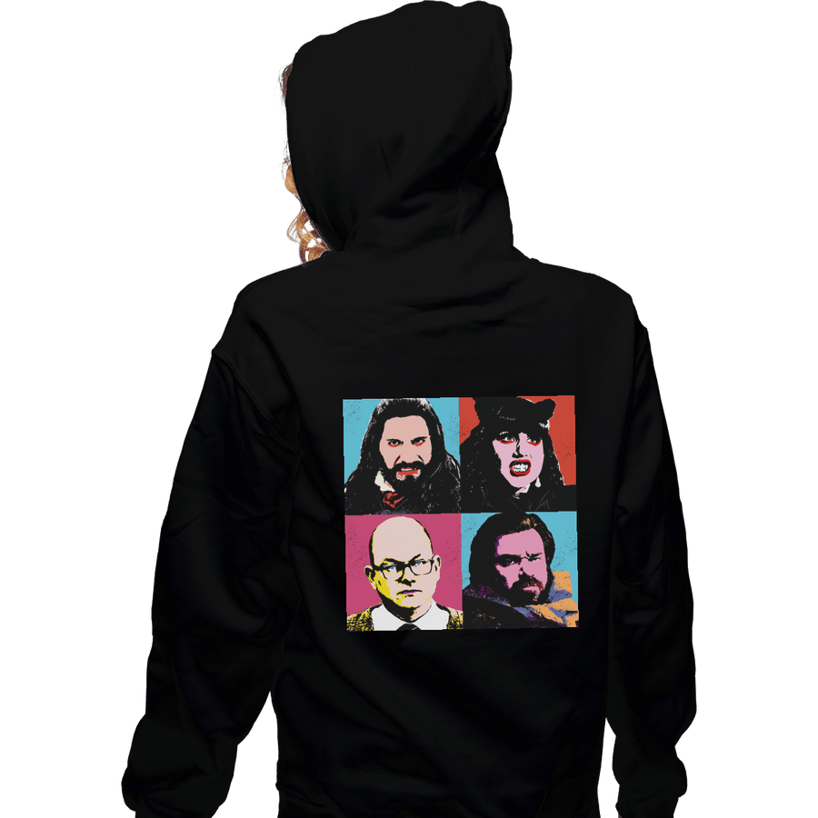 Shirts Zippered Hoodies, Unisex / Small / Black Warhol Vampires