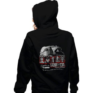 Daily_Deal_Shirts Zippered Hoodies, Unisex / Small / Black Stay At The Bates Motel