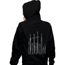 Load image into Gallery viewer, Shirts Zippered Hoodies, Unisex / Small / Black Valyrian Steel

