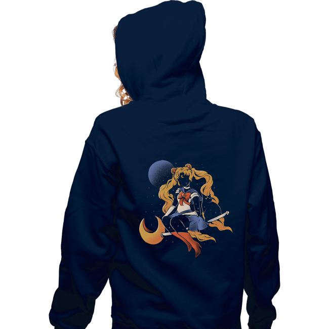 Daily_Deal_Shirts Zippered Hoodies, Unisex / Small / Navy Cosmic Sailor