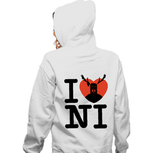 Load image into Gallery viewer, Shirts Zippered Hoodies, Unisex / Small / White I Love Ni

