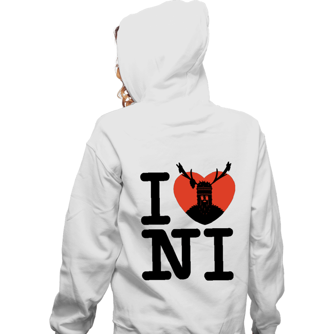 Shirts Zippered Hoodies, Unisex / Small / White I Love Ni