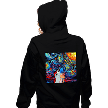 Load image into Gallery viewer, Secret_Shirts Zippered Hoodies, Unisex / Small / Black Van Gogh Never Experienced Space Madness!
