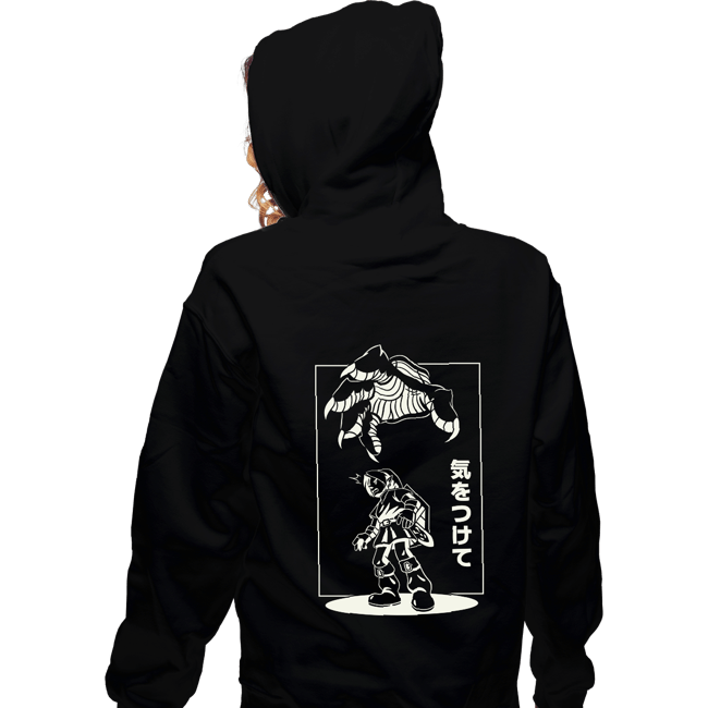 Daily_Deal_Shirts Zippered Hoodies, Unisex / Small / Black Threat From Above