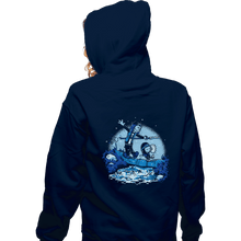 Load image into Gallery viewer, Daily_Deal_Shirts Zippered Hoodies, Unisex / Small / Navy Eddie And Dustin Battle

