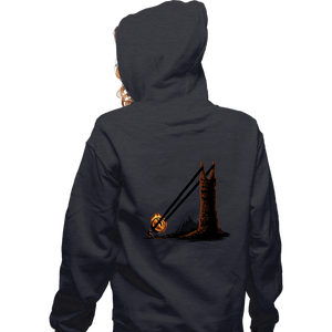 Shirts Zippered Hoodies, Unisex / Small / Dark Heather Dark Slingshot