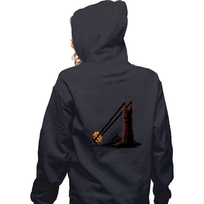 Shirts Zippered Hoodies, Unisex / Small / Dark Heather Dark Slingshot
