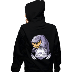 Daily_Deal_Shirts Zippered Hoodies, Unisex / Small / Black Owlbear Dice