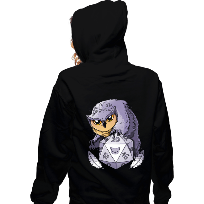 Daily_Deal_Shirts Zippered Hoodies, Unisex / Small / Black Owlbear Dice