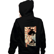 Load image into Gallery viewer, Secret_Shirts Zippered Hoodies, Unisex / Small / Black AfroSamurai
