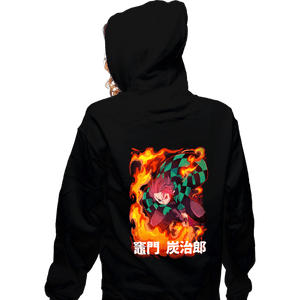 Shirts Zippered Hoodies, Unisex / Small / Black Slayer Tanjiro