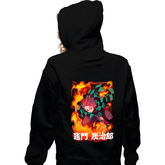 Shirts Zippered Hoodies, Unisex / Small / Black Slayer Tanjiro