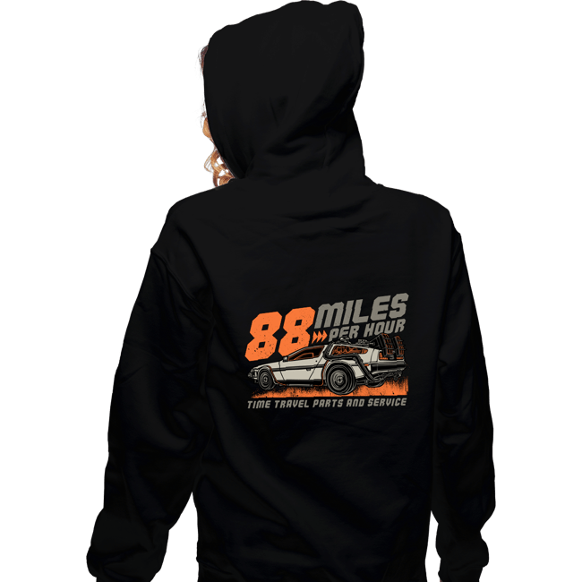 Daily_Deal_Shirts Zippered Hoodies, Unisex / Small / Black 88 Miles Per Hour