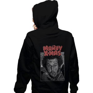 Shirts Zippered Hoodies, Unisex / Small / Black Marvy X-Mas