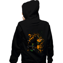 Load image into Gallery viewer, Daily_Deal_Shirts Zippered Hoodies, Unisex / Small / Black Playful Ninja
