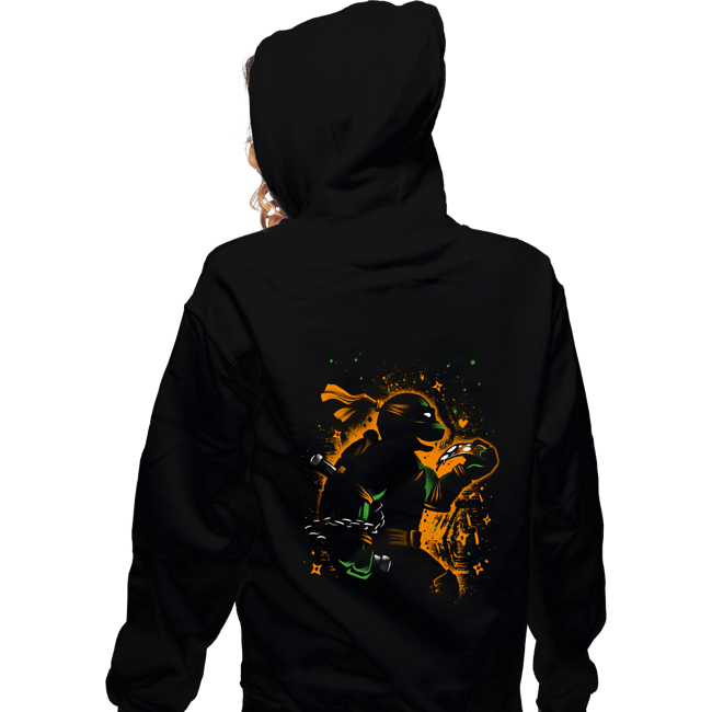 Daily_Deal_Shirts Zippered Hoodies, Unisex / Small / Black Playful Ninja